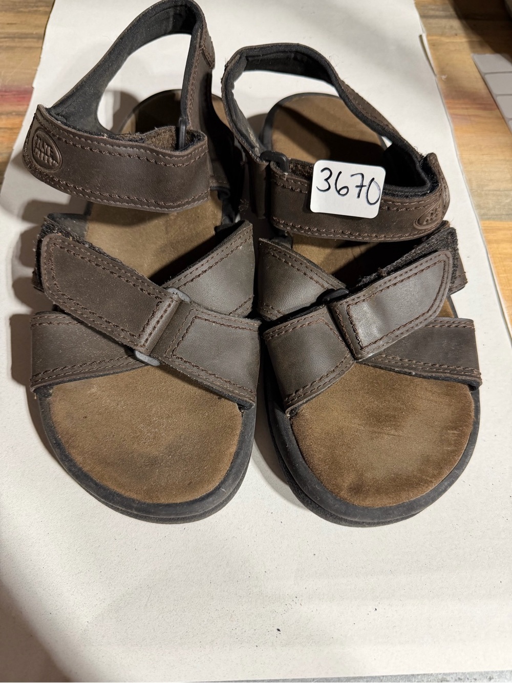#3670-Comfortable Brown Adjustable Women's Sandals